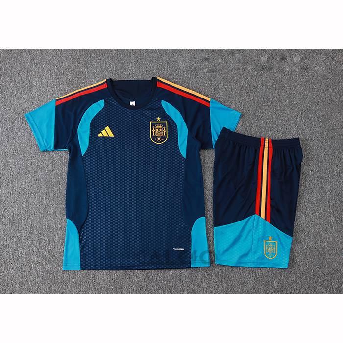 Tuta da Track Spagna Manica Corta 2026-2027 Blu - Pantaloncini